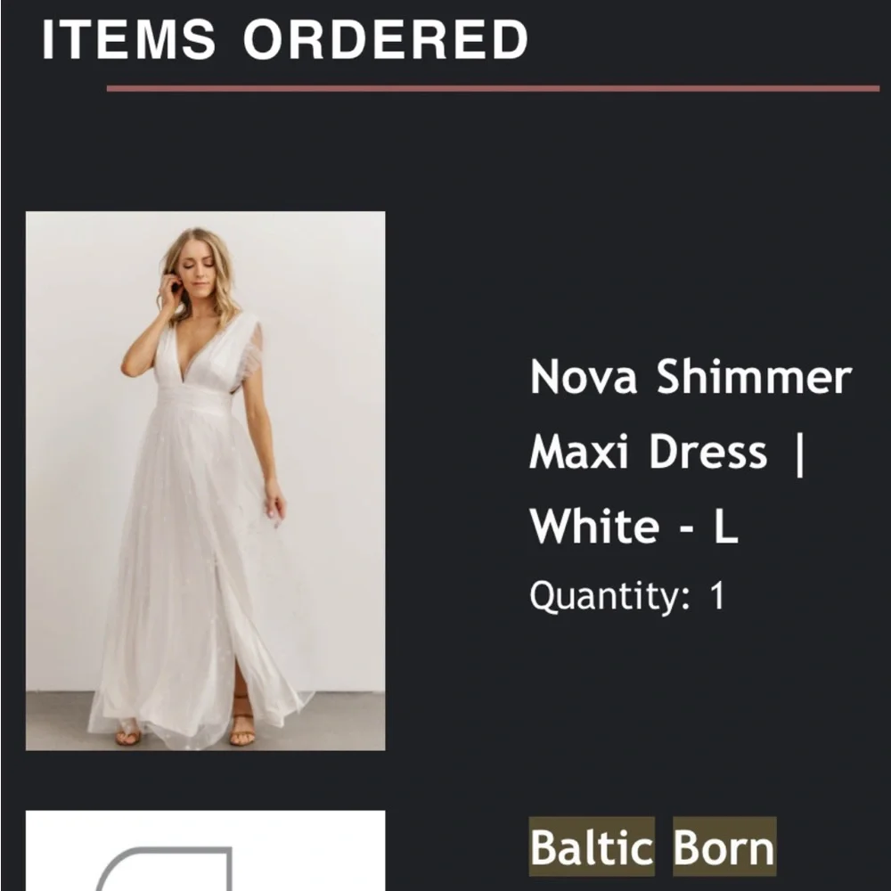 White dress (Bridal, elegant) - Picture 6 of 6